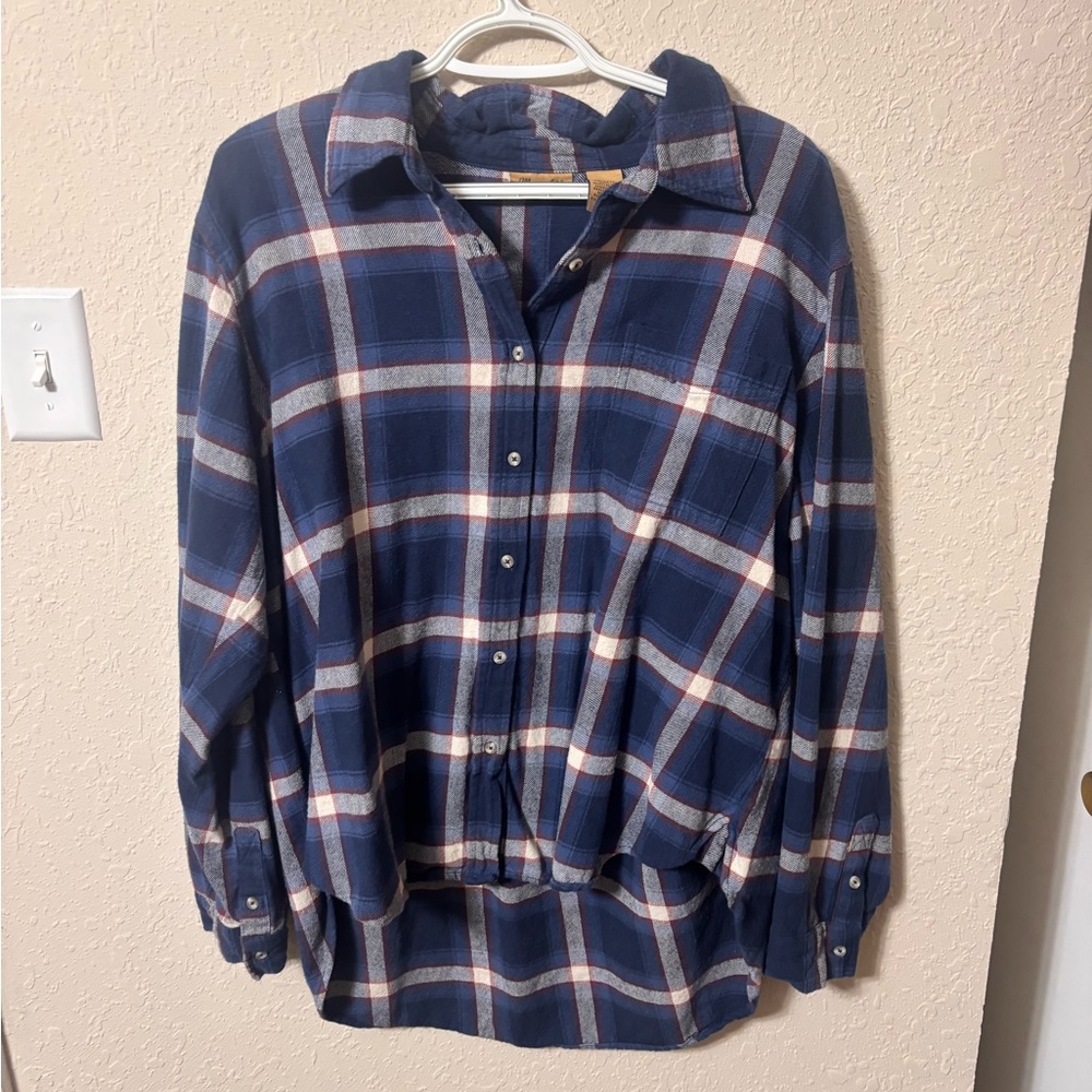 Wrangler Plaid Fleece Button Down